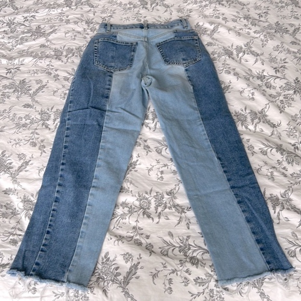 PacSun Two Panel High Waisted Straight Leg Jeans - Picture 7 of 9
